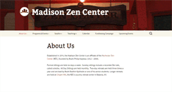 Desktop Screenshot of madisonzen.org