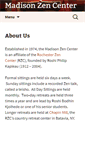 Mobile Screenshot of madisonzen.org